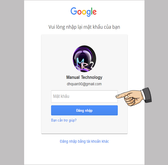 Đăng nhập tài khoản